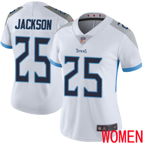 Tennessee Titans Limited White Women Adoree  Jackson Road Jersey NFL Football #25 Vapor Untouchable
